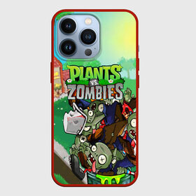 Чехол для iPhone 13 Pro с принтом PLANTS VS. ZOMBIES в Санкт-Петербурге,  |  | Тематика изображения на принте: garden warfare | plants | plants vs. zombies | plants vs. zombies: garden warfare | popcap | zombies | кактус | картошка | подсолнух | растения против зомби | сад