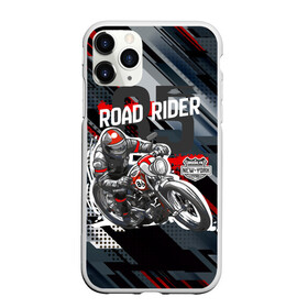 Чехол для iPhone 11 Pro Max матовый с принтом Road Rider Мотоциклист в Санкт-Петербурге, Силикон |  | moto | motobike | road rider | гонка | гонщик | мото | мотоцикл | мотоциклист