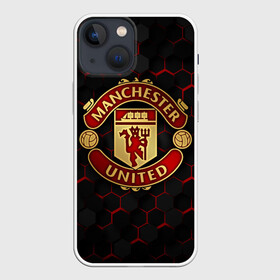 Чехол для iPhone 13 mini с принтом МАНЧЕСТЕР ЮНАЙТЕД в Санкт-Петербурге,  |  | manchester united | mufc | red devils | красные дьяволы | манчестер юнайтед | футбольный клуб