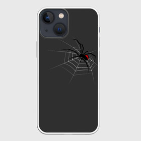 Чехол для iPhone 13 mini с принтом Паук в Санкт-Петербурге,  |  | animal | animals | poison | spider | venom | вдова | животные | каракурт | паук | паутина | паучок | черная | черная вдова | яд