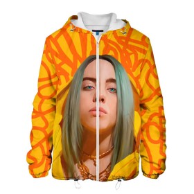 Мужская куртка 3D с принтом BILLIE EILISH в Санкт-Петербурге, ткань верха — 100% полиэстер, подклад — флис | прямой крой, подол и капюшон оформлены резинкой с фиксаторами, два кармана без застежек по бокам, один большой потайной карман на груди. Карман на груди застегивается на липучку | Тематика изображения на принте: bad guy | billie | eilish | ocean eyes | айлиш | билли | девушка | певица | эйлиш