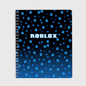 Тетрадь с принтом Roblox X Marshmello в Санкт-Петербурге, 100% бумага | 48 листов, плотность листов — 60 г/м2, плотность картонной обложки — 250 г/м2. Листы скреплены сбоку удобной пружинной спиралью. Уголки страниц и обложки скругленные. Цвет линий — светло-серый
 | Тематика изображения на принте: marshmello | roblox | roblox x marshmello | roblox скачать | игра роблокс | роблокс | роблокс играть | роблокс симулятор | скачать роблокс