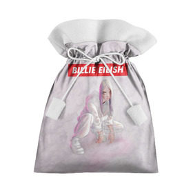 Подарочный 3D мешок с принтом BILLIE EILISH в Санкт-Петербурге, 100% полиэстер | Размер: 29*39 см | bad guy | billie | eilish | ocean eyes | айлиш | билли | девушка | певица | эйлиш
