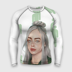 Мужской рашгард 3D с принтом BILLIE EILISH в Санкт-Петербурге,  |  | bad guy | billie | eilish | ocean eyes | айлиш | билли | девушка | певица | эйлиш