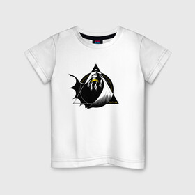Детская футболка хлопок с принтом Batman в Санкт-Петербурге, 100% хлопок | круглый вырез горловины, полуприлегающий силуэт, длина до линии бедер | batman | dc | dc джокер | detective comics | harley | joker | shtatbat | the joker | бетмен | злодей | харли