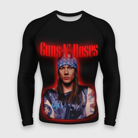 Мужской рашгард 3D с принтом Guns n roses + Спина в Санкт-Петербурге,  |  | axl rose | geffen records | gnr | guns | rock | roses | slash | гансы | пистолеты | розы | рок | слеш | эксл роуз