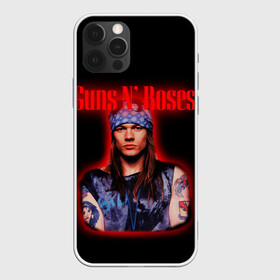 Чехол для iPhone 12 Pro с принтом Guns n roses + Спина  в Санкт-Петербурге, силикон | область печати: задняя сторона чехла, без боковых панелей | axl rose | geffen records | gnr | guns | rock | roses | slash | гансы | пистолеты | розы | рок | слеш | эксл роуз