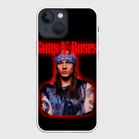 Чехол для iPhone 13 mini с принтом Guns n roses + Спина в Санкт-Петербурге,  |  | axl rose | geffen records | gnr | guns | rock | roses | slash | гансы | пистолеты | розы | рок | слеш | эксл роуз