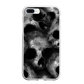 Чехол для iPhone 7Plus/8 Plus матовый с принтом Черепа в Санкт-Петербурге, Силикон | Область печати: задняя сторона чехла, без боковых панелей | Тематика изображения на принте: skull | гот | готика | кости | костлявые | костлявый | неживое | неживой | неживые | нежить | скелет | скелетон | скелетоны | скелеты | череп | черепа | черепки | черепком | черепок | черепом | черепы