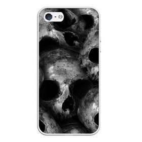 Чехол для iPhone 5/5S матовый с принтом Черепа в Санкт-Петербурге, Силикон | Область печати: задняя сторона чехла, без боковых панелей | Тематика изображения на принте: skull | гот | готика | кости | костлявые | костлявый | неживое | неживой | неживые | нежить | скелет | скелетон | скелетоны | скелеты | череп | черепа | черепки | черепком | черепок | черепом | черепы