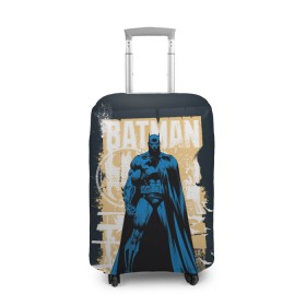 Чехол для чемодана 3D с принтом Batman в Санкт-Петербурге, 86% полиэфир, 14% спандекс | двустороннее нанесение принта, прорези для ручек и колес | bat man | batman | batman comics | caped crusader | dark knight | shtatbat | бетмен | брюс уэйн | бэт мен | бэтмен | тёмный рыцарь