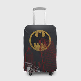 Чехол для чемодана 3D с принтом Batman в Санкт-Петербурге, 86% полиэфир, 14% спандекс | двустороннее нанесение принта, прорези для ручек и колес | bat man | batman | batman comics | caped crusader | dark knight | shtatbat | бетмен | брюс уэйн | бэт мен | бэтмен | тёмный рыцарь