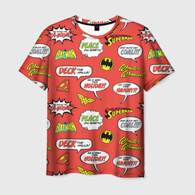 Мужская футболка 3D с принтом DC comics logos в Санкт-Петербурге, 100% полиэфир | прямой крой, круглый вырез горловины, длина до линии бедер | bat man | batman | batman comics | caped crusader | comics | dark knight | shtatbat | бетмен | брюс уэйн | бэт мен | бэтмен | тёмный рыцарь