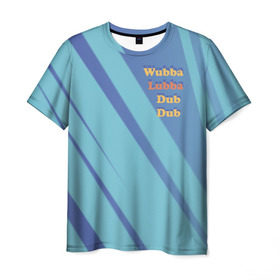 Мужская футболка 3D с принтом Рик и Морти Wubba Lubba Dub в Санкт-Петербурге, 100% полиэфир | прямой крой, круглый вырез горловины, длина до линии бедер | dsgnzaets | rick and morty | rick sanchez | vdzajul | wubba lubba dub dub | миссикс | морти | плюмбус | рик | рик и морти
