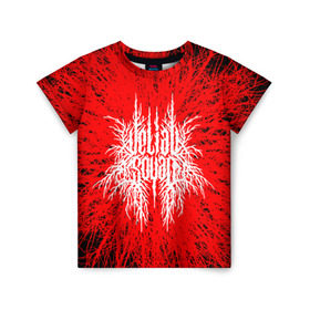 Детская футболка 3D с принтом VELIAL SQUAD в Санкт-Петербурге, 100% гипоаллергенный полиэфир | прямой крой, круглый вырез горловины, длина до линии бедер, чуть спущенное плечо, ткань немного тянется | pulsar velial | pulsar. | rap | swipe | swipe velial squad | дробовик | дробовик velial | реп