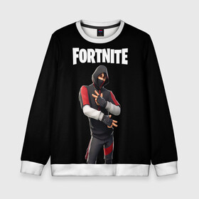 Детский свитшот 3D с принтом FORTNITE IKONIK (КАПЮШОН) в Санкт-Петербурге, 100% полиэстер | свободная посадка, прямой крой, мягкая тканевая резинка на рукавах и понизу свитшота | Тематика изображения на принте: fnchap2 | fortnite | fortnite 2 | fortnite x | ikonik | marshmello | иконик | маршмелло | фортнайт | фортнайт 2 | фортнайт глава 2