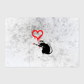 Магнитный плакат 3Х2 с принтом BANKSY | БЭНКСИ | СЕРДЦЕ | LOVE в Санкт-Петербурге, Полимерный материал с магнитным слоем | 6 деталей размером 9*9 см | banksy | heart | бэнкси | сердце