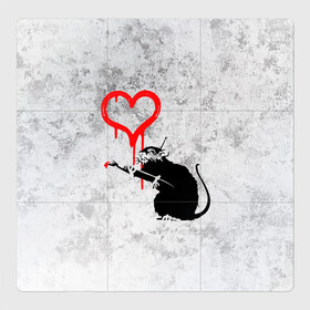 Магнитный плакат 3Х3 с принтом BANKSY | БЭНКСИ | СЕРДЦЕ | LOVE в Санкт-Петербурге, Полимерный материал с магнитным слоем | 9 деталей размером 9*9 см | Тематика изображения на принте: banksy | heart | бэнкси | сердце