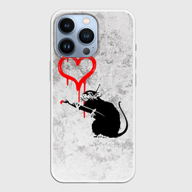 Чехол для iPhone 13 Pro с принтом BANKSY | БЭНКСИ | СЕРДЦЕ | LOVE в Санкт-Петербурге,  |  | Тематика изображения на принте: banksy | heart | бэнкси | сердце