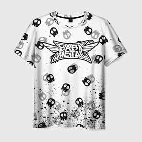 Мужская футболка 3D с принтом BABYMETAL в Санкт-Петербурге, 100% полиэфир | прямой крой, круглый вырез горловины, длина до линии бедер | babymetal | j pop | japan | бэбиметал | дэт метал | каваий метал | моа кикути | судзука накамото | юи мидзуно | япония