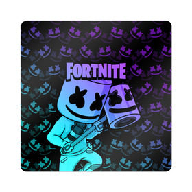 Магнит виниловый Квадрат с принтом FORTNITE MARSHMELLO в Санкт-Петербурге, полимерный материал с магнитным слоем | размер 9*9 см, закругленные углы | chapter 2 | fortnite | marshmello | диджей | игры | маршмэллоу | молоток | фортнайт