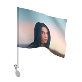 Флаг для автомобиля с принтом Билли Айлиш в Санкт-Петербурге, 100% полиэстер | Размер: 30*21 см | bilie | billie | eilish | lovely | music | oceaneyes | pop | айлиш | алиш | били | билли | девушка | инди | музыка | океан | пафосная | поп | эйлиш | элиш