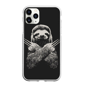 Чехол для iPhone 11 Pro матовый с принтом Slotherine в Санкт-Петербурге, Силикон |  | animals | wolverine | ленивец | росомаха