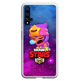 Чехол для Honor 20 с принтом SANDY SPACE (Brawl Stars) в Санкт-Петербурге, Силикон | Область печати: задняя сторона чехла, без боковых панелей | brawl | bull | colt | crow | game | games | leon | online | penny | poco | sandy | shelly | spike | star | stars | wanted | брав | бравл | браво | звезда | звезды | игра | игры | лого | онлайн | сенди | старс | сэнди