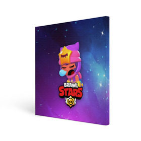 Холст квадратный с принтом SANDY SPACE (Brawl Stars) в Санкт-Петербурге, 100% ПВХ |  | brawl | bull | colt | crow | game | games | leon | online | penny | poco | sandy | shelly | spike | star | stars | wanted | брав | бравл | браво | звезда | звезды | игра | игры | лого | онлайн | сенди | старс | сэнди