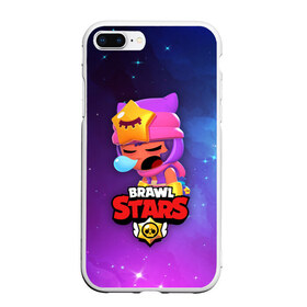 Чехол для iPhone 7Plus/8 Plus матовый с принтом SANDY SPACE (Brawl Stars) в Санкт-Петербурге, Силикон | Область печати: задняя сторона чехла, без боковых панелей | brawl | bull | colt | crow | game | games | leon | online | penny | poco | sandy | shelly | spike | star | stars | wanted | брав | бравл | браво | звезда | звезды | игра | игры | лого | онлайн | сенди | старс | сэнди