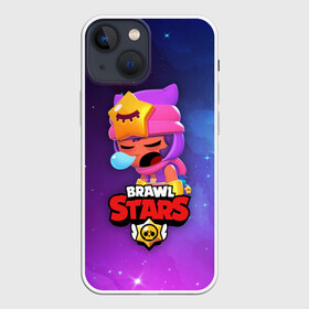 Чехол для iPhone 13 mini с принтом SANDY SPACE (Brawl Stars) в Санкт-Петербурге,  |  | brawl | bull | colt | crow | game | games | leon | online | penny | poco | sandy | shelly | spike | star | stars | wanted | брав | бравл | браво | звезда | звезды | игра | игры | лого | онлайн | сенди | старс | сэнди