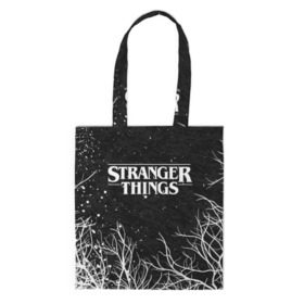 Шоппер 3D с принтом STRANGER THINGS | ОЧЕНЬ СТРАННЫЕ ДЕЛА в Санкт-Петербурге, 100% полиэстер | Плотность: 200 г/м2; Размер: 34×35 см; Высота лямок: 30 см | 11 | stranger things | одди | одиннадцатая | очень странные дела | сериалы