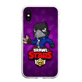 Чехол для iPhone XS Max матовый с принтом BRAWL STARS CROW в Санкт-Петербурге, Силикон | Область печати: задняя сторона чехла, без боковых панелей | brawl stars | brawl stars crow | brawler | crow | бравл старз | бравлер | ворон