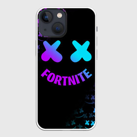 Чехол для iPhone 13 mini с принтом FORTNITE x MARSHMELLO в Санкт-Петербурге,  |  | fortnite | fortnite 2 | fortnite x маршмелло | ikonik | marshmello | ninja | ninja streamer | иконик | ниндзя | фортнайт | фортнайт 2 | фортнайт глава 2