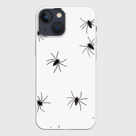 Чехол для iPhone 13 mini с принтом Пауки в Санкт-Петербурге,  |  | spider | spiders | абстрактный | абстракция | животное | животные | жук | жуки | насекомое | насекомые | паук | паучий | паучки | паучок | природа | фауна