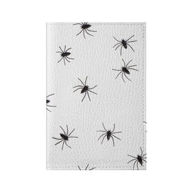 Обложка для паспорта матовая кожа с принтом Пауки в Санкт-Петербурге, натуральная матовая кожа | размер 19,3 х 13,7 см; прозрачные пластиковые крепления | Тематика изображения на принте: spider | spiders | абстрактный | абстракция | животное | животные | жук | жуки | насекомое | насекомые | паук | паучий | паучки | паучок | природа | фауна