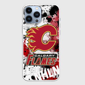 Чехол для iPhone 13 Pro Max с принтом Калгари Флэймз в Санкт-Петербурге,  |  | calgary | calgary flames | flames | hockey | nhl | калгари | калгари флэймз | нхл | спорт | флэймз | хоккей | шайба