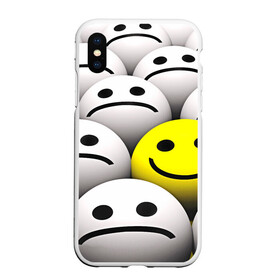 Чехол для iPhone XS Max матовый с принтом EMOJI 2019 в Санкт-Петербурге, Силикон | Область печати: задняя сторона чехла, без боковых панелей | emoji | настроение | позитив | смайлики | смайлы | стикеры | текстура смайл | улыбки | фон смайл | эмодзи