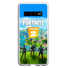 Чехол для Samsung Galaxy S10 с принтом FORTNITE 2 ЧАСТЬ (2 СТОРОНЫ) в Санкт-Петербурге, Силикон | Область печати: задняя сторона чехла, без боковых панелей | Тематика изображения на принте: 1 сезон | 11 сезон | 2 часть | battle | chapter 2 | fort | fortnite | fortnite 2 | royale | season 11 | битва | королевская | форт | фортнайт