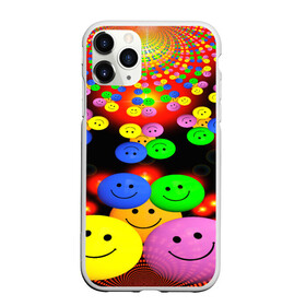 Чехол для iPhone 11 Pro матовый с принтом ЦВЕТНЫЕ СМАЙЛИКИ в Санкт-Петербурге, Силикон |  | emoji | настроение | позитив | смайлики | смайлы | стикеры | текстура смайл | улыбки | фон смайл | эмодзи