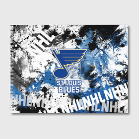 Альбом для рисования с принтом Сент-Луис Блюз в Санкт-Петербурге, 100% бумага
 | матовая бумага, плотность 200 мг. | Тематика изображения на принте: blues | hockey | nhl | st. louis | st. louis blues | usa | блюз | нхл | сент луис | сент луис блюз | спорт | сша | хоккей | шайба