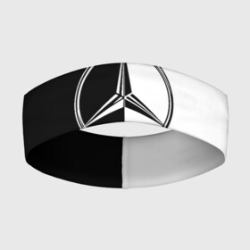 Повязка на голову 3D с принтом MERCEDES BENZ в Санкт-Петербурге,  |  | amg | benz | mercedes | амг | бенз | бенс | бенц | гелик | мерин | мерс | мерседес