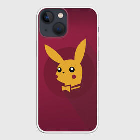 Чехол для iPhone 13 mini с принтом Плейчу в Санкт-Петербурге,  |  | pikachu | pokeball | pokemon | пикачу | покебол | покемон