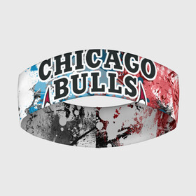 Повязка на голову 3D с принтом Чикаго Буллз в Санкт-Петербурге,  |  | bulls | chicago | chicago bulls | nba | баскетбол | буллз | нба | чикаго | чикаго буллз
