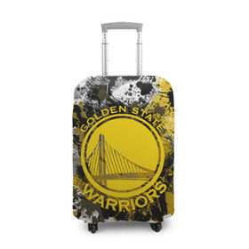 Чехол для чемодана 3D с принтом Голден Стэйт Уорриорз в Санкт-Петербурге, 86% полиэфир, 14% спандекс | двустороннее нанесение принта, прорези для ручек и колес | golden state | nba | warriors | баскетбол | голден стэйт | голден стэйт уорриорз | нба | уорриорз