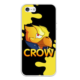 Чехол для iPhone 5/5S матовый с принтом Crow (Brawl Stars) в Санкт-Петербурге, Силикон | Область печати: задняя сторона чехла, без боковых панелей | brawl stars | crow | game | leon | бравл | бравл стар | бравл старс | ворон | ворона | детская | детям | игра | компьютерная игра | кров | леон | персонаж | развлечение