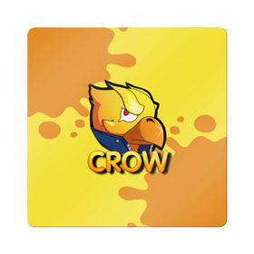 Магнит виниловый Квадрат с принтом Crow (Brawl Stars) в Санкт-Петербурге, полимерный материал с магнитным слоем | размер 9*9 см, закругленные углы | brawl stars | crow | game | leon | бравл | бравл стар | бравл старс | ворон | ворона | детская | детям | игра | компьютерная игра | кров | леон | персонаж | развлечение