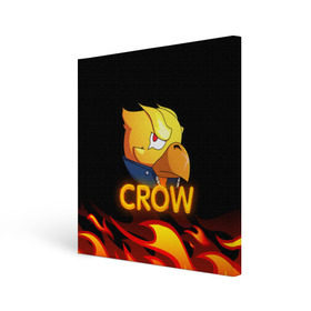 Холст квадратный с принтом Crow (Brawl Stars) в Санкт-Петербурге, 100% ПВХ |  | brawl stars | crow | game | leon | бравл | бравл стар | бравл старс | ворон | ворона | детская | детям | игра | компьютерная игра | кров | леон | персонаж | развлечение