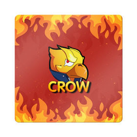 Магнит виниловый Квадрат с принтом Crow (Brawl Stars) в Санкт-Петербурге, полимерный материал с магнитным слоем | размер 9*9 см, закругленные углы | brawl stars | crow | game | leon | бравл | бравл стар | бравл старс | ворон | ворона | детская | детям | игра | компьютерная игра | кров | леон | персонаж | развлечение