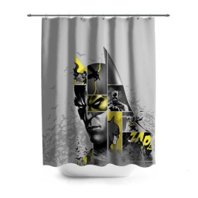 Штора 3D для ванной с принтом Batman 80th Anniversary в Санкт-Петербурге, 100% полиэстер | плотность материала — 100 г/м2. Стандартный размер — 146 см х 180 см. По верхнему краю — пластиковые люверсы для креплений. В комплекте 10 пластиковых колец | 80 | 80th | anniversary | bat man | batman | batman comics | caped crusader | dark knight | shtatbat | бетмен | брюс уэйн | бэт мен | бэтмен | тёмный рыцарь